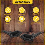 2X Front Bumper Fog Light Cover Trims for Hyundai Accent (2012–2017)