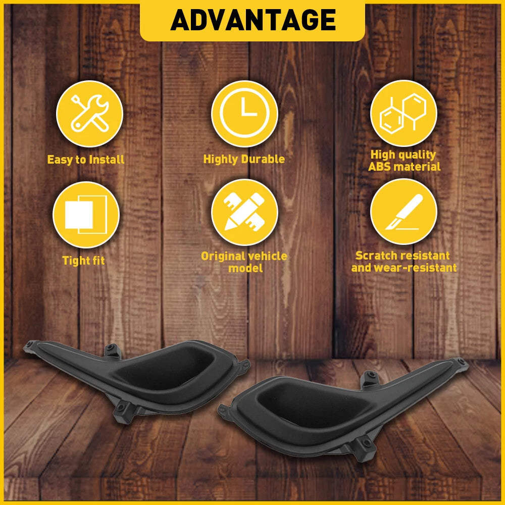 2X Front Bumper Fog Light Cover Trims for Hyundai Accent (2012–2017)