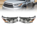 Set of 2 Projector Headlights for Toyota Highlander (2014–2016)
