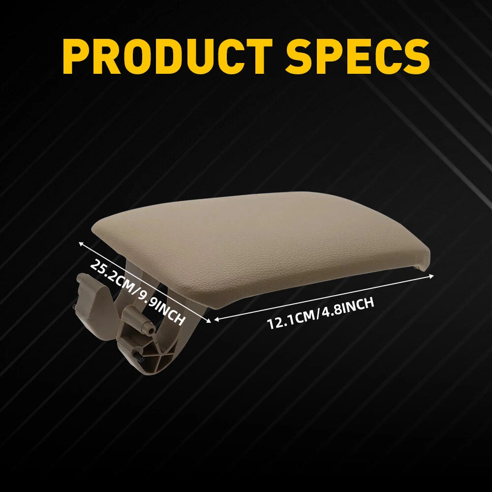 Center Console Armrest Lid Cover for Audi A3 (2003–2012) Leather Beige
