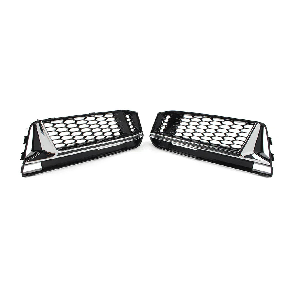 Honeycomb Mesh Fog Light Grille Cover for Audi A4 B9 S4 (2016-2018)
