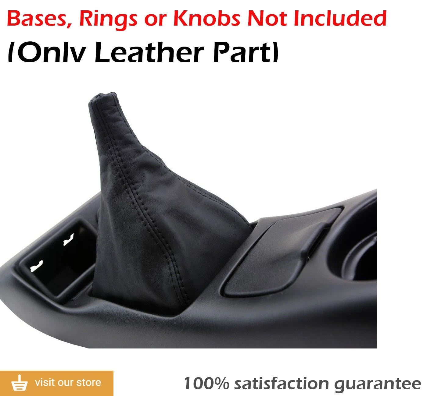 Manual Shift Boot Cover for Chevrolet Camaro (1997–2002) Black PVC Leather