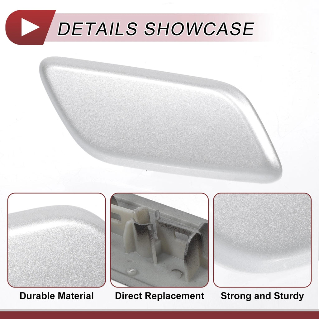 Front Right Washer Nozzle Cover Cap for Lexus LX570 (2013–2015) Silver Tone