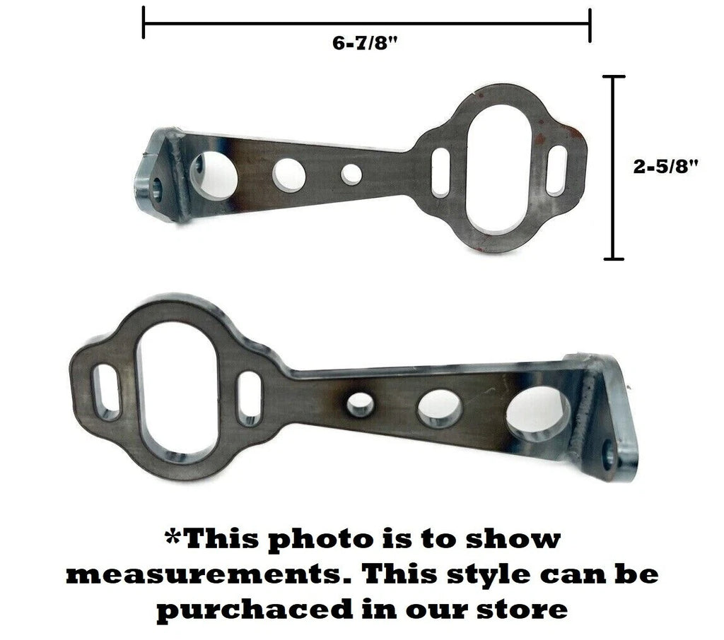 Tail Light Brackets Solid Steel Straight Pair for Ford Model A (1928–1931)