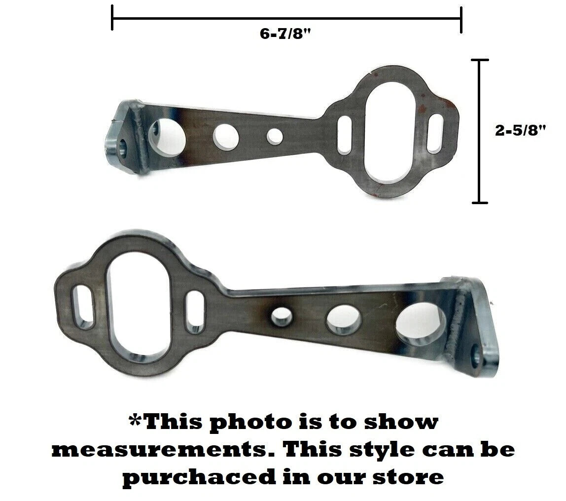 Tail Light Brackets Solid Steel Straight Pair for Ford Model A (1928–1931)