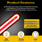 LED Brake Stop Signal Turn Flowing Sequential Tail Light Strip for