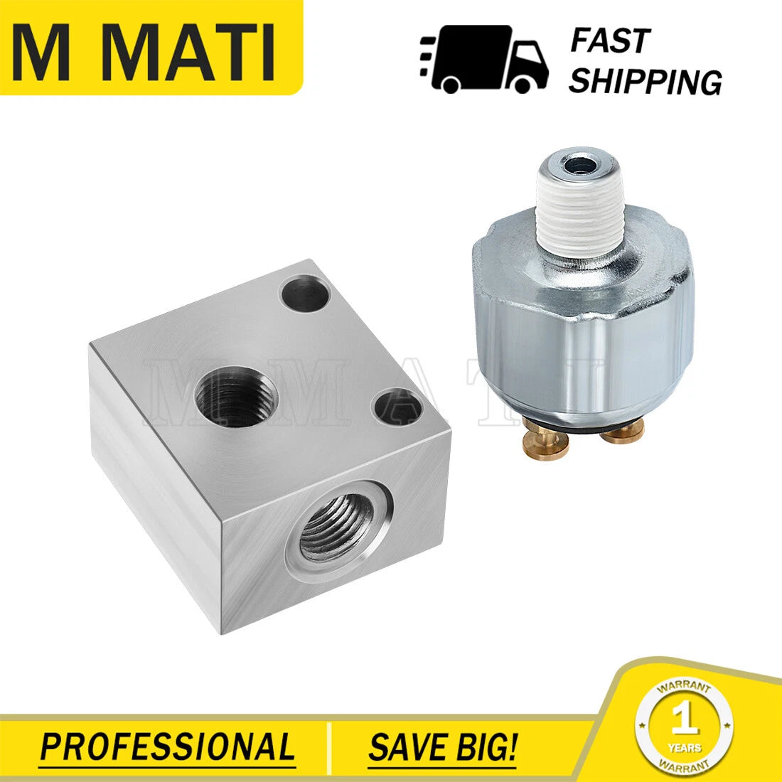 Brake Cross Fitting & Brake Pressure Switch for Polaris RZR 570 800 (2010–2016)