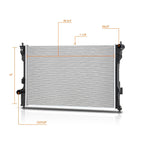 Aluminum OE Style Radiator for Ford Flex/Lincoln MKT 2013–2019 DPI-13522