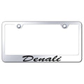 Script on Mirrored License Plate Frame - Officially Licensed for GMC Denali