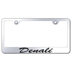 Script on Mirrored License Plate Frame - Officially Licensed for GMC Denali