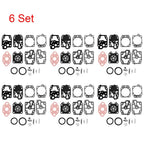 Set of 6 Carburetor Rebuild Parts for Walbro K20-WYL (Honda Echo, Kawasaki)