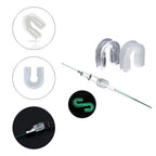 20PCS Glow in the Dark U Type Fishing Connectors for Tackle