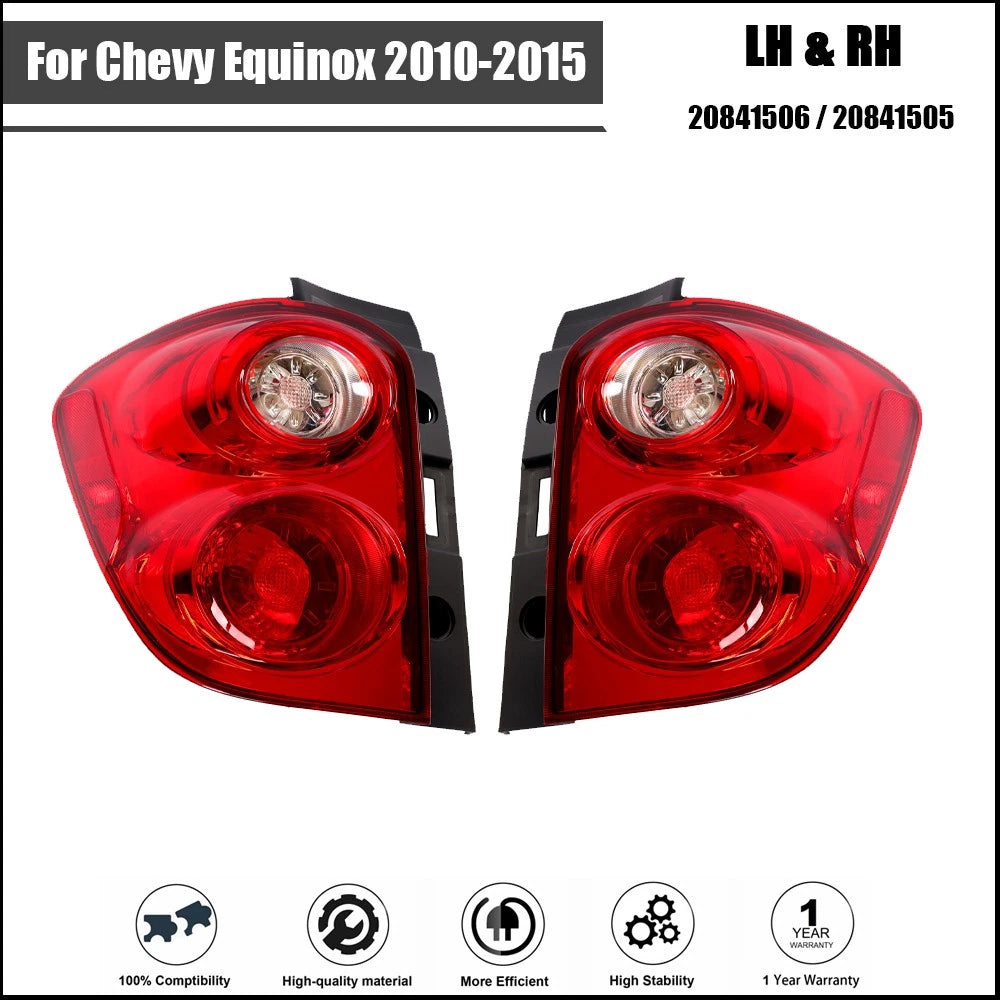 Tail Light Assembly Set for Chevy Equinox (2010â2015) Left & Right