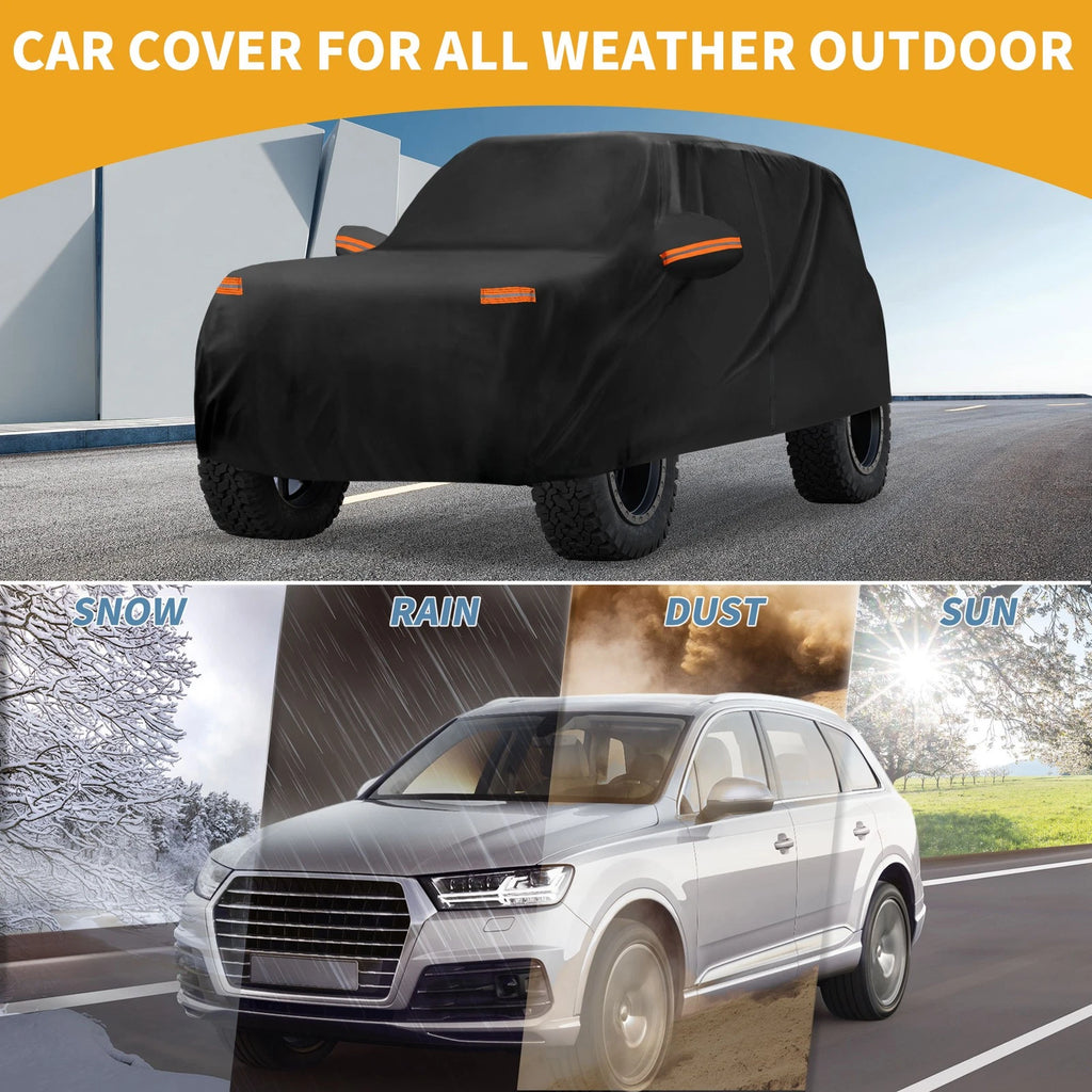 Car Cover Waterproof All Weather for Ford Bronco (2021–2023) 190T-PU Zipper
