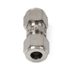 3/8" Equal OD Straight Through Ferrule Pipe Tube Connector Fitting for