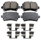 Akebono Euro Ceramic Rear Brake Pads for Audi A3 A4 Q3 Quattro, VW Jetta Passat GTI Rabbit (2006–2020)