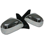 LH+RH Chrome Electric Mirrors for Toyota Landcruiser Prado 120 Series '02-'09