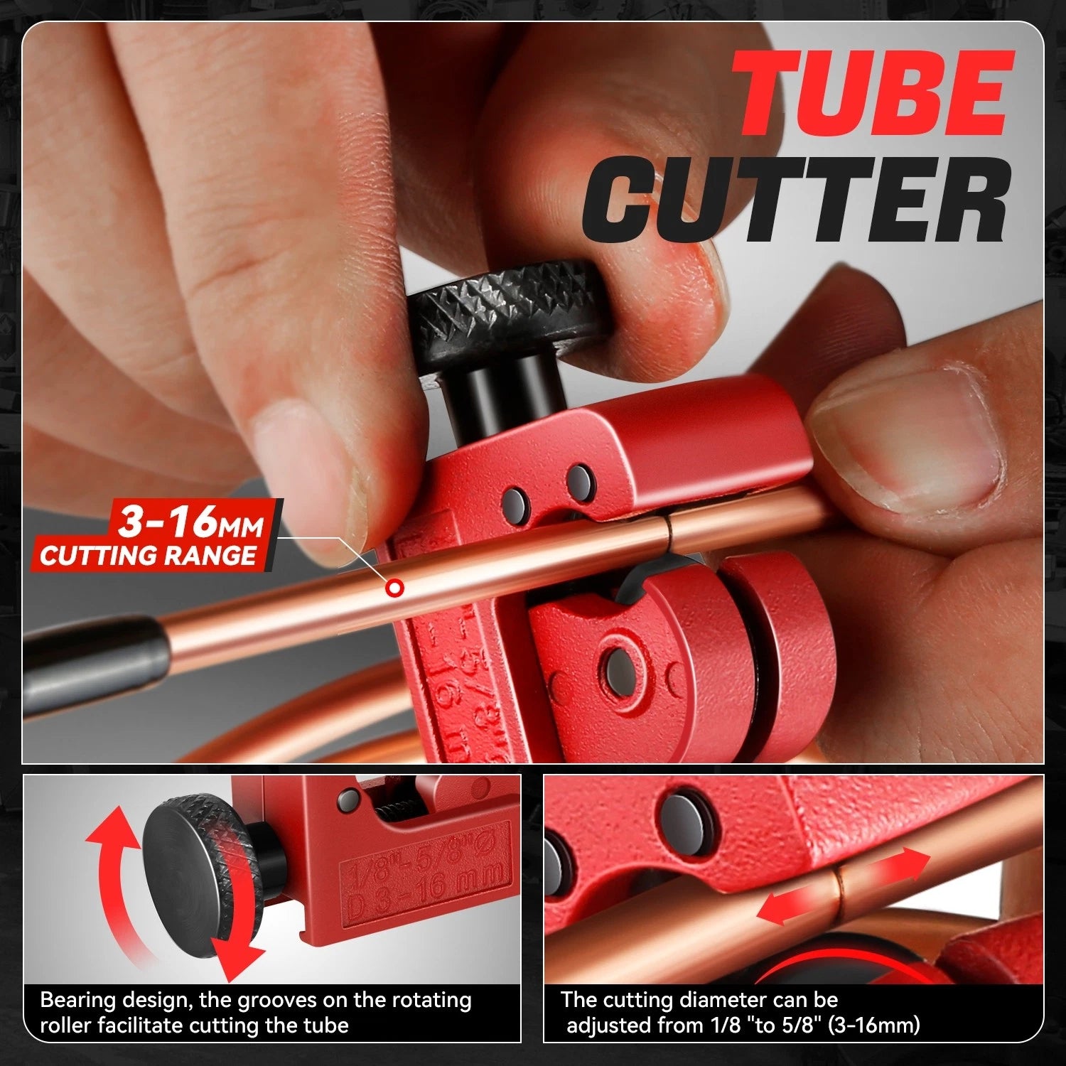 3/16" OD Coppercoated Flexible Brake Line Tubing Kit (All Sizes)