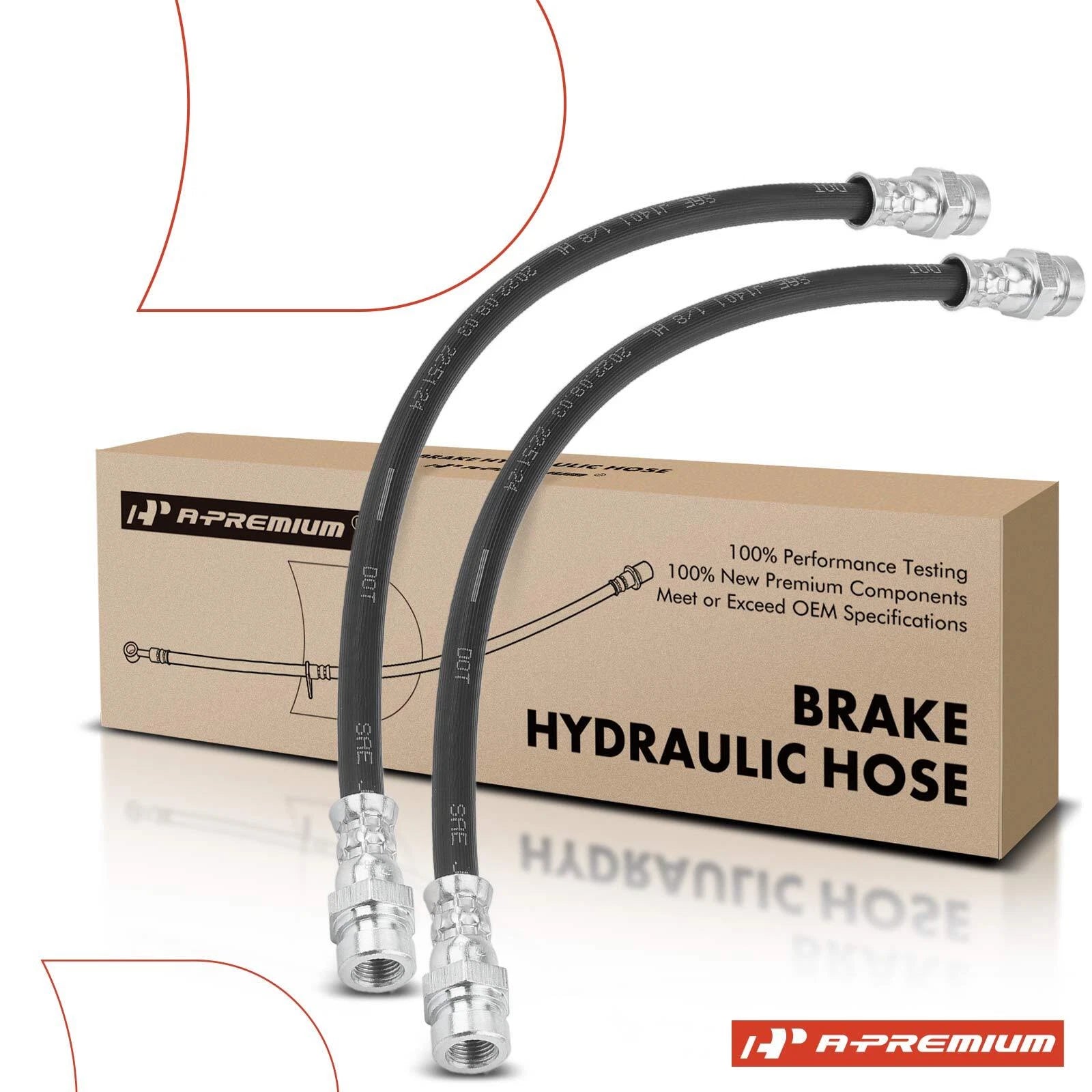 2X Rear Brake Hydraulic Hose for Dodge Ram 50, Mitsubishi Mighty Max 