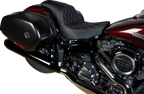 Predator Seat for Harley-Davidson (2014–2023) - Double Diamond, Silver Stitching
