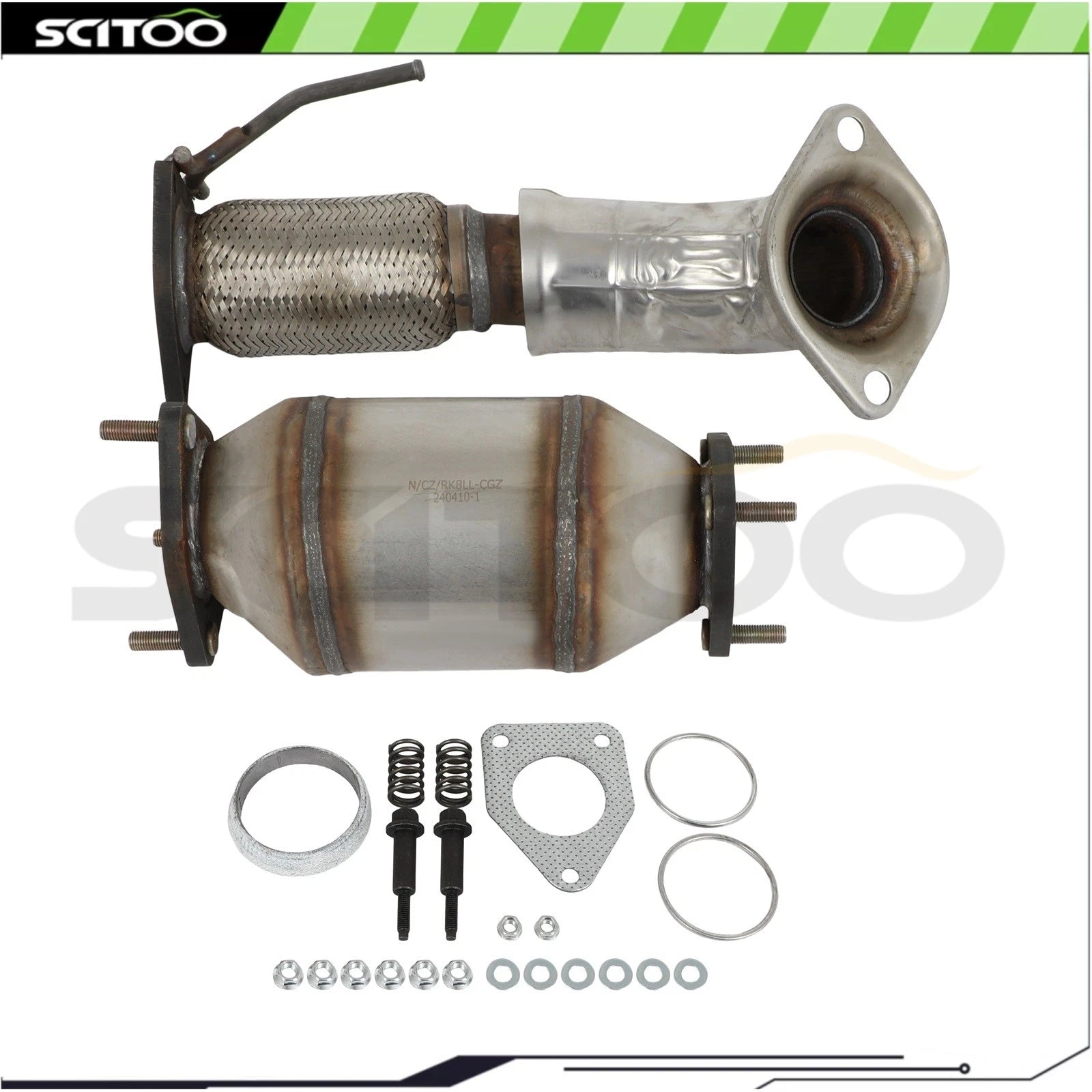 Catalytic Converter Set for Honda Accord 2.4L (2008–2012) Rear Side