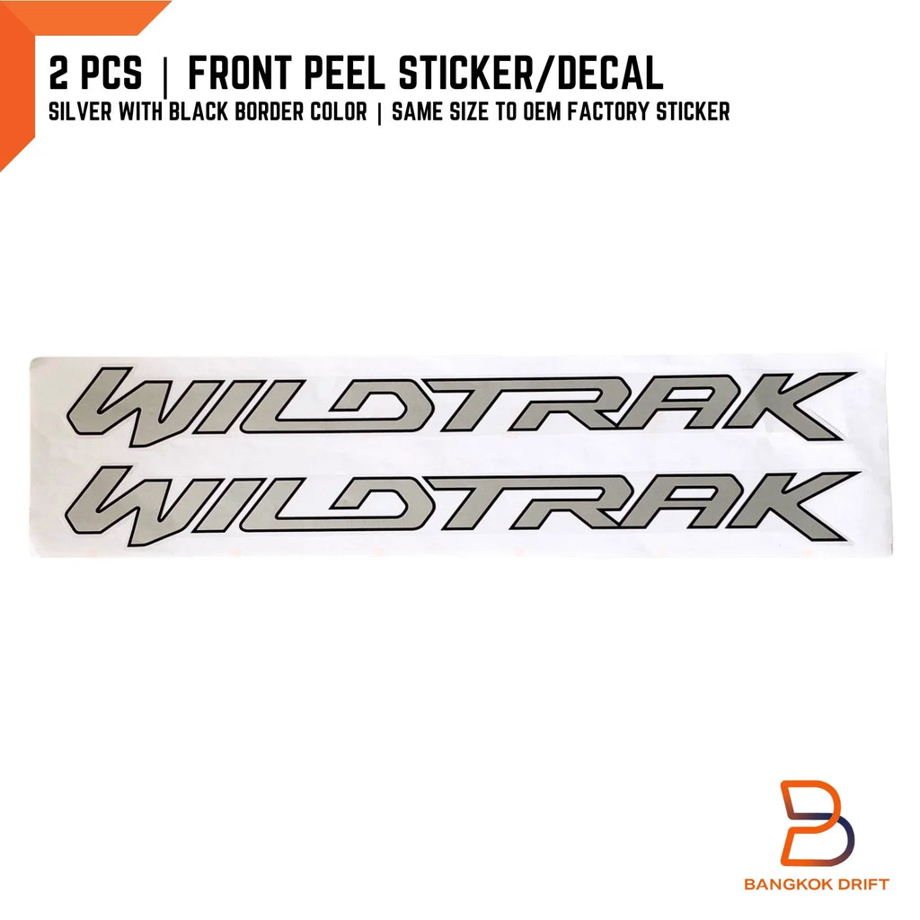Wildtrak Front Door Graphics Stickers for Ford Ranger PX (2012-2014)