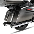 4" Megaphone Tapered Dual Exhaust Pipes for Harley Road Glide (1995–2016)