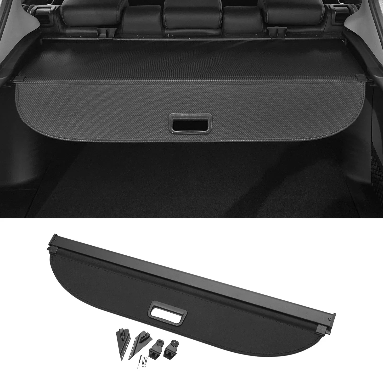 Car Trunk Retractable Cargo Cover for CHEVROLET Trax (2024-2025) Gloss Black