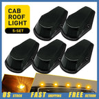 5pc Smoke Lens Amber Cab Roof Marker Lights for Ford F150 F250 F350 (1973–1997)