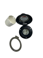 30A Power Inlet for Marinco (199136) with Contoured Black Cover & Bezel