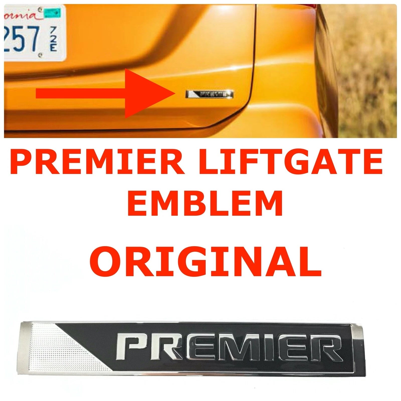 Lift Gate Emblem for Chevy Tahoe Traverse Malibu Cruze (2018–2021) 23505738