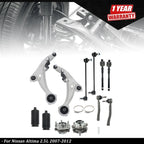 12pc Front Lower Control Arm Suspension Kit for Nissan Altima 2007–2012