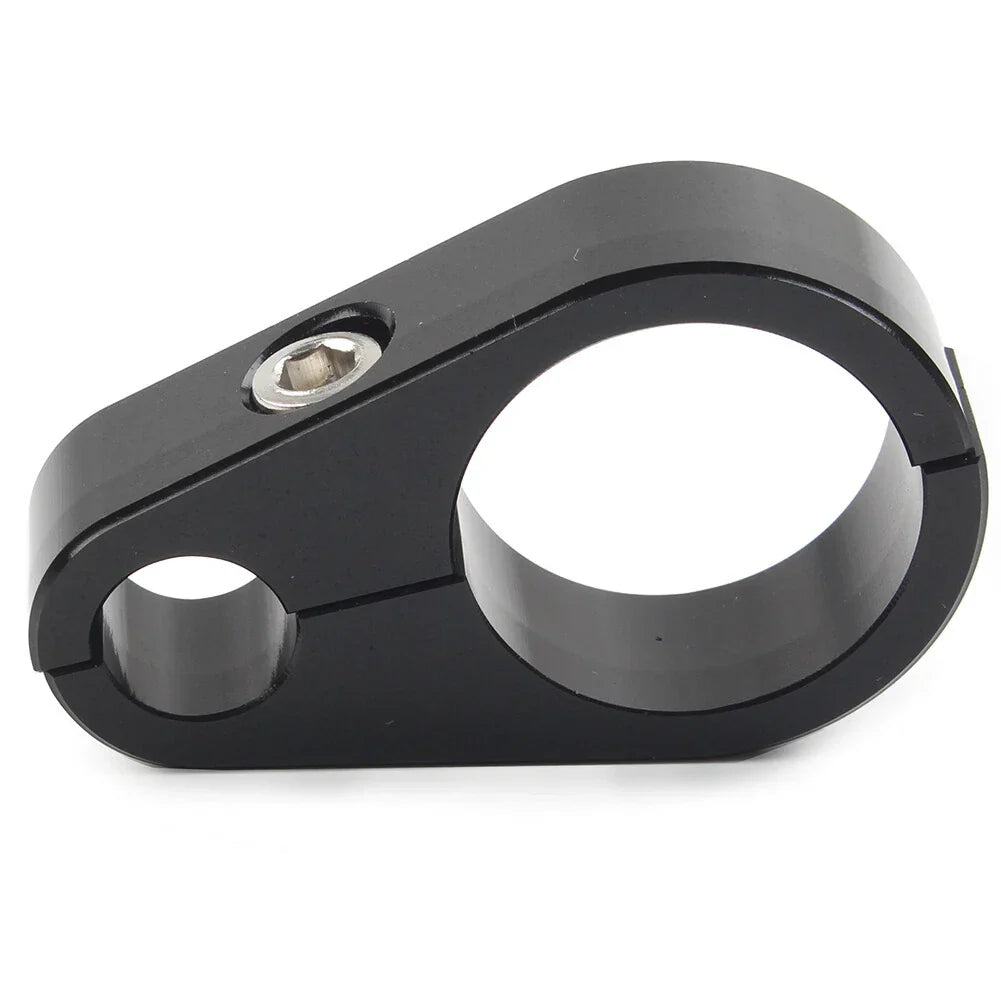 Black Brake Clutch Cable Clamp Clip for Harley 1'' Handlebar