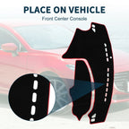 Dashboard Cover Mat for Mazda 3 Axela (2009–2013) Sun Protector Black Red