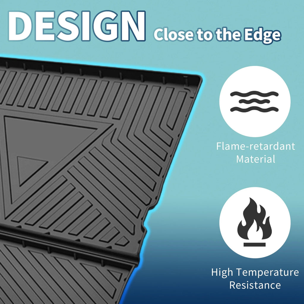 Flat Face Cargo Liner Rear Trunk Mat for Dodge Journey (2013–2018) TPE