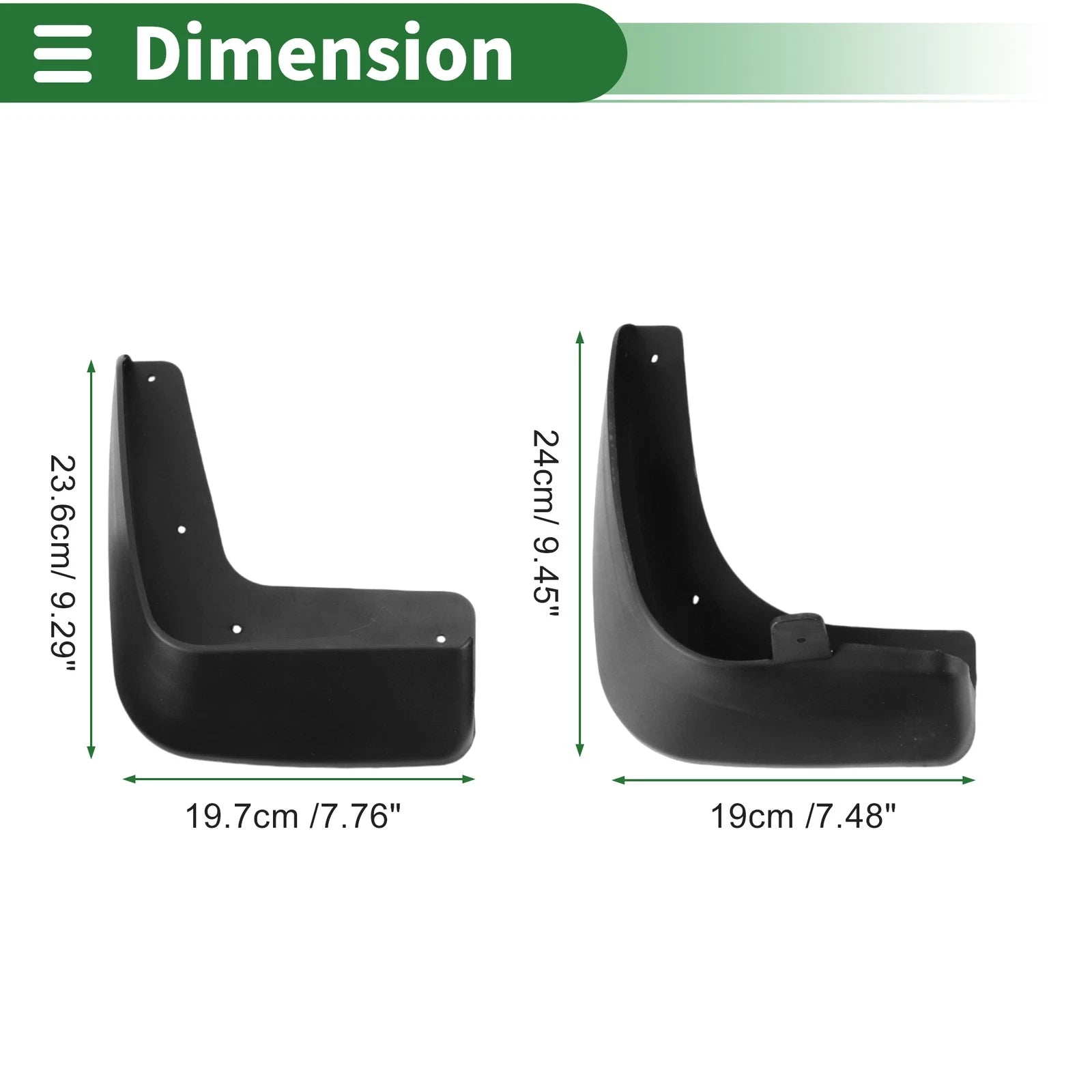 Mud Flaps Splash Guards for Chevrolet Epica (2008–2013) W/ Mounts