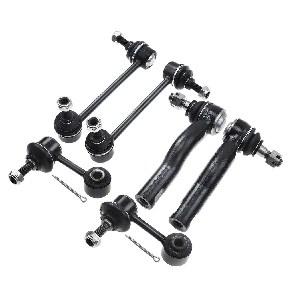 Set of 6 Sway Bar Link Tie Rod Ends for Ford Fusion Lincoln MKZ