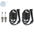 2X Ignition Coil & Spark Plug for Yamaha Virago 535 (1987–2000)