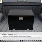 Tool Box for Pickup Truck (36"x24"x24") - Black Steel with Lock & Key