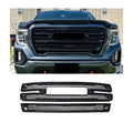 Gloss Black Grille Covers for GMC Sierra 1500 SLT AT4 (2019–2022)