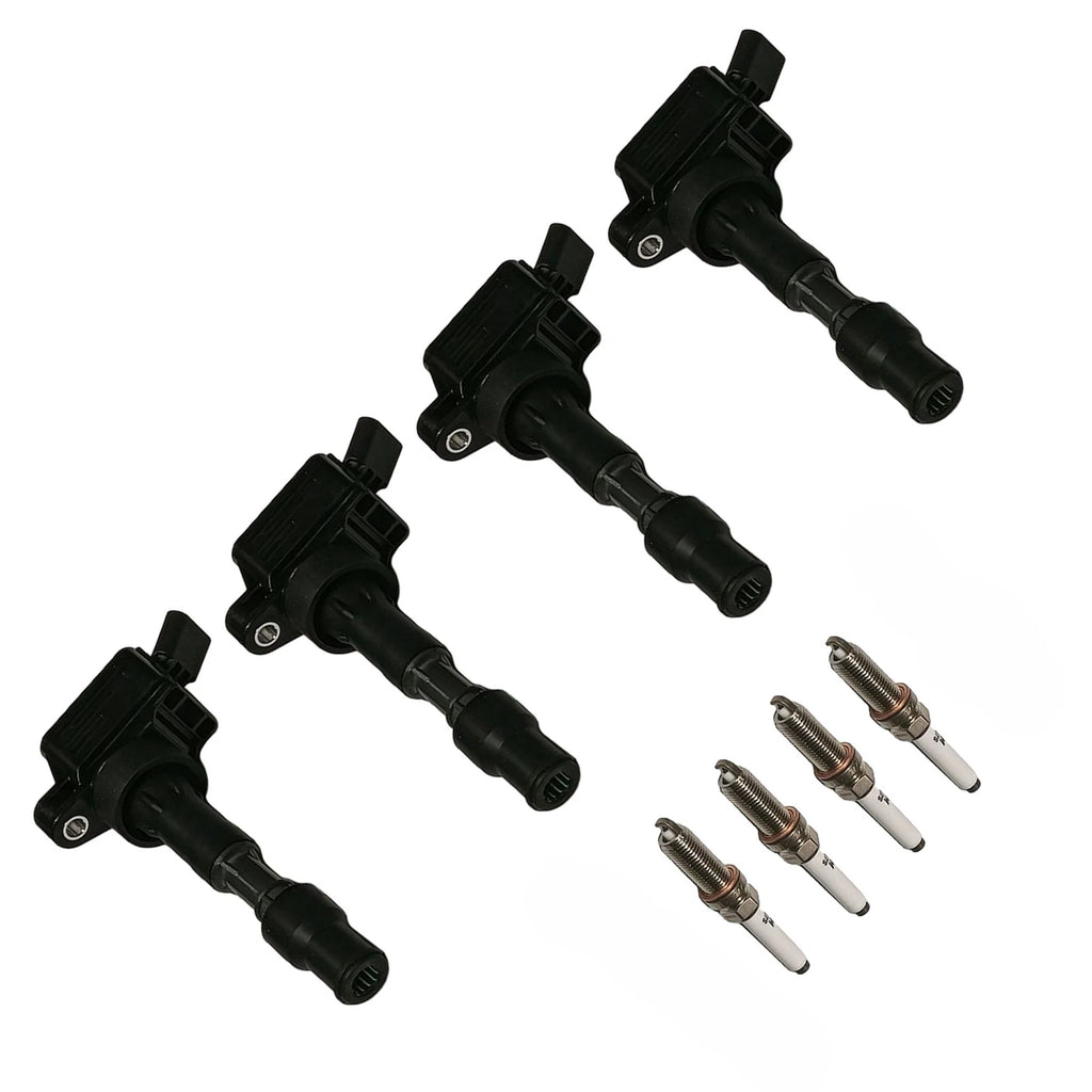 Set of 4 Ignition Coils & Spark Plugs for Kia Hyundai Elantra Sonata (2017–2022) UF816