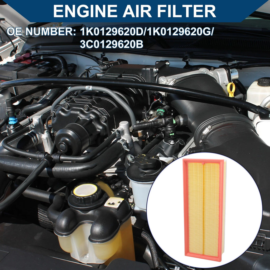 Car Engine Air Filter No. 1K0129620D/3C0129620B for Audi A3 2.0L (2009–2013)