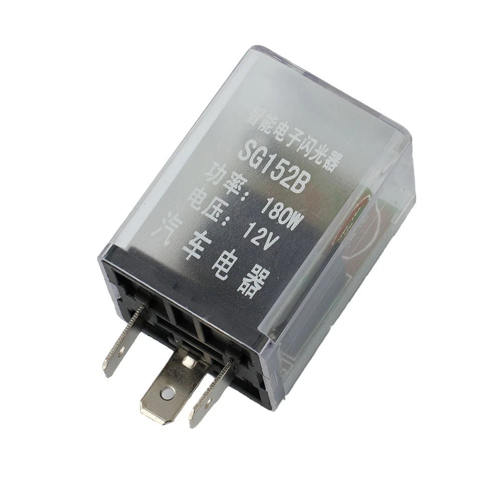 3-Pin LED Turn Signal Flasher Relay for Cars (12V)