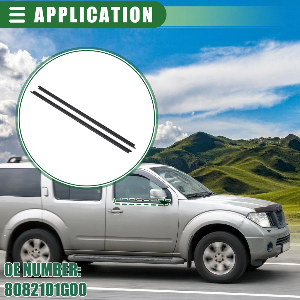Set of 1 Window Weatherstrip Trim Seal Belt for Nissan (No. 8082101G00)