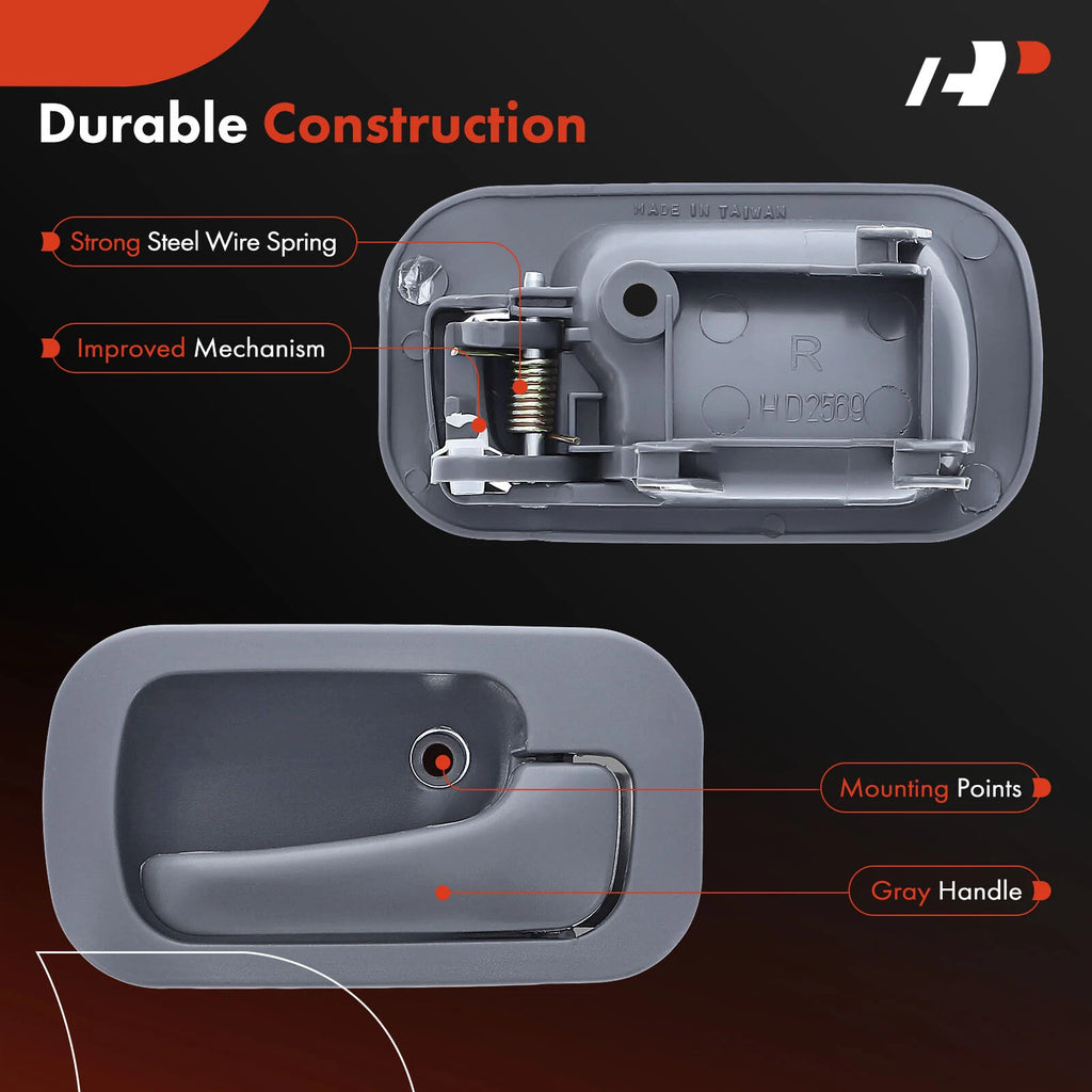 Rear Right Interior Door Handle with Key Hole for Honda Civic (1992–1995)