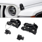 Engine Hood Lock Latch Catch Kit for Jeep Wrangler JK JKU JL (2007–2023)