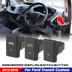 1x Black LED Dashboard Display Right Switch Button for Ford Transit Custom (2012–2017)