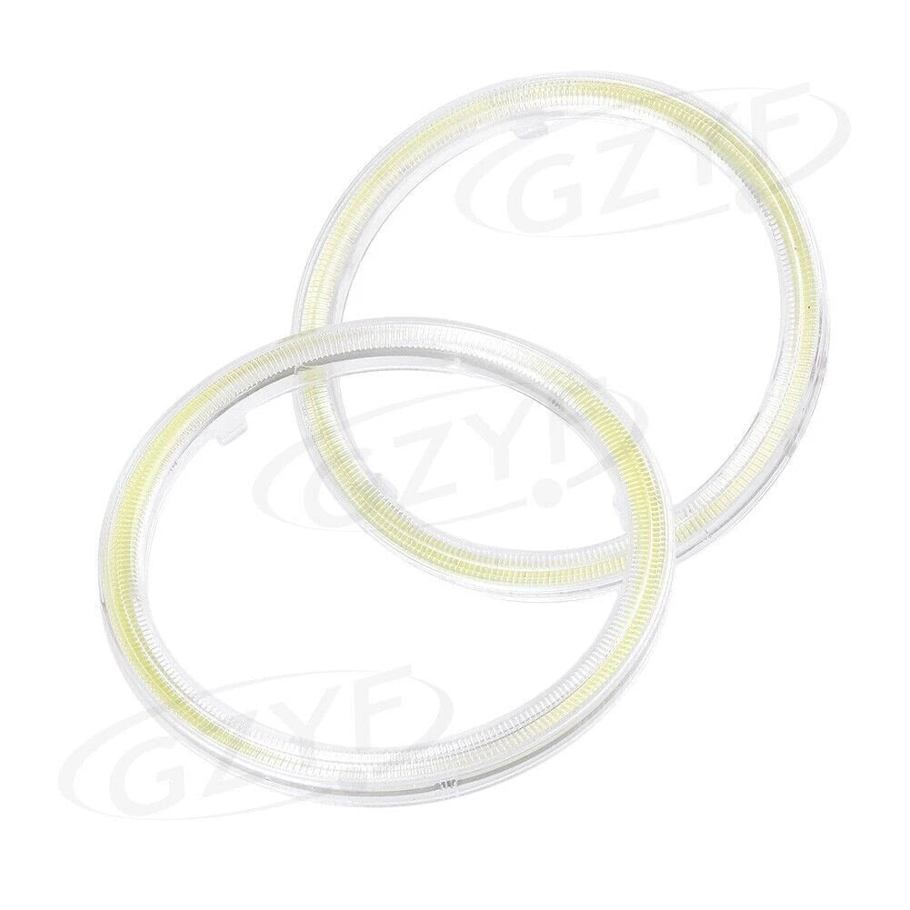 2X 80mm LED Angel Eyes COB Halo Ring Light for Universal Headlights (12V-24V)