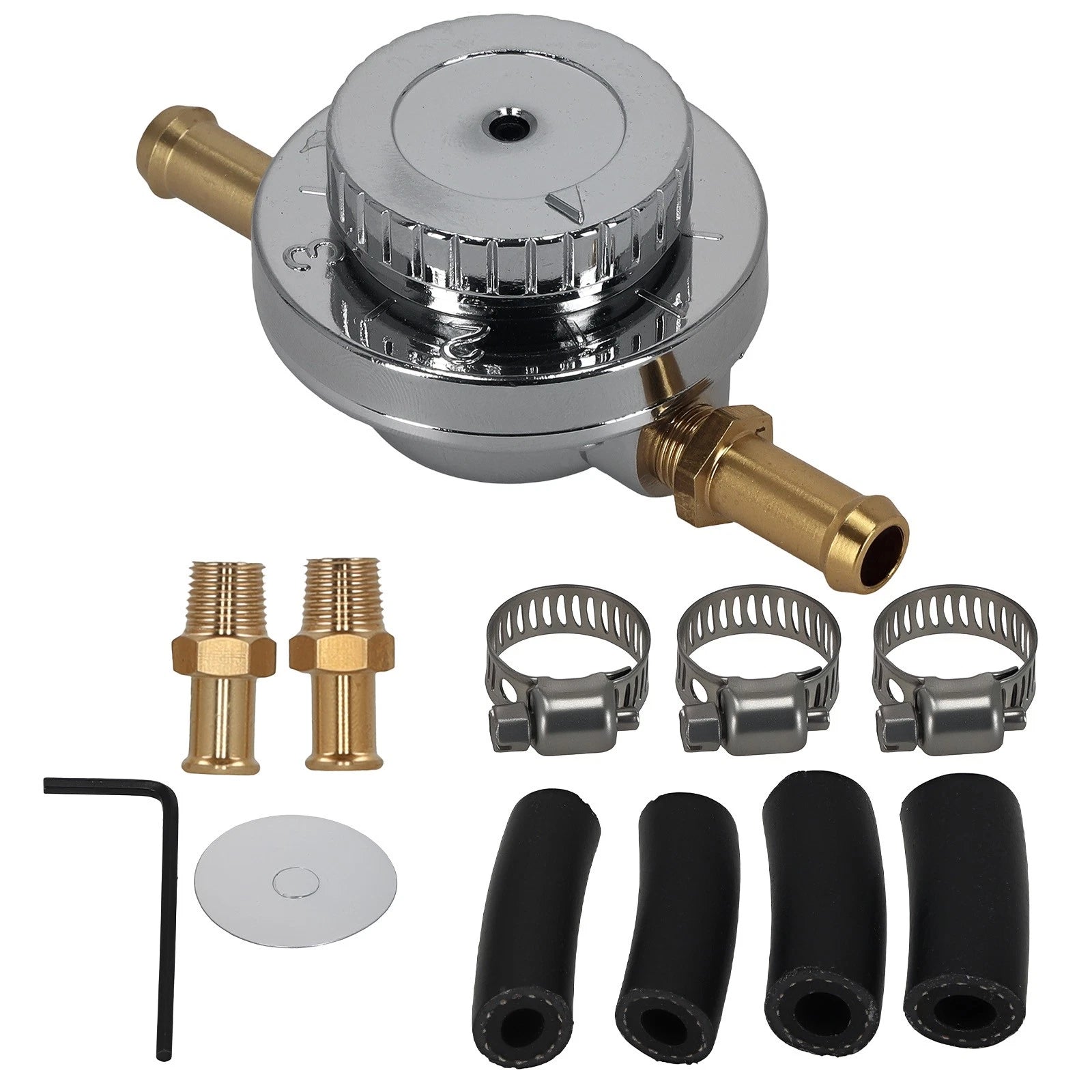 Adjustable Fuel Pressure Regulator 1-6 PSI for Classic Cars Motorcycle