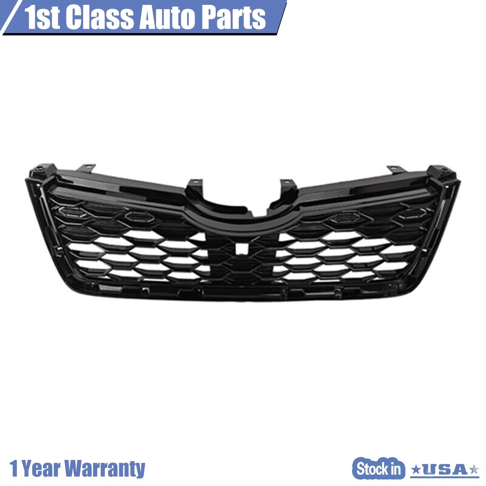 Gloss Black Front Bumper Grille for Subaru Forester (2019-2021)